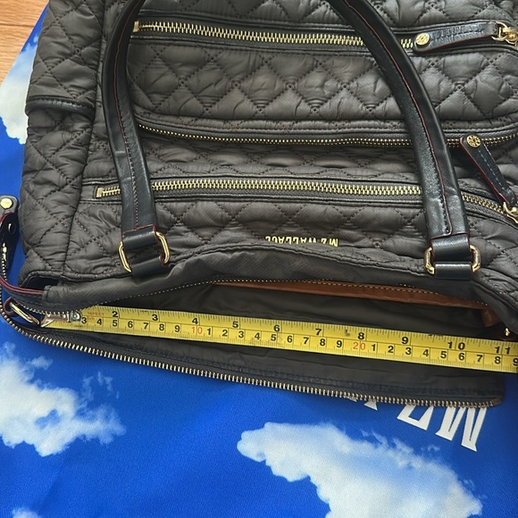 MZ Wallace Crosby Quilted Magnet Gray and Gold Tote Magnet Color - Picture 16 of 16